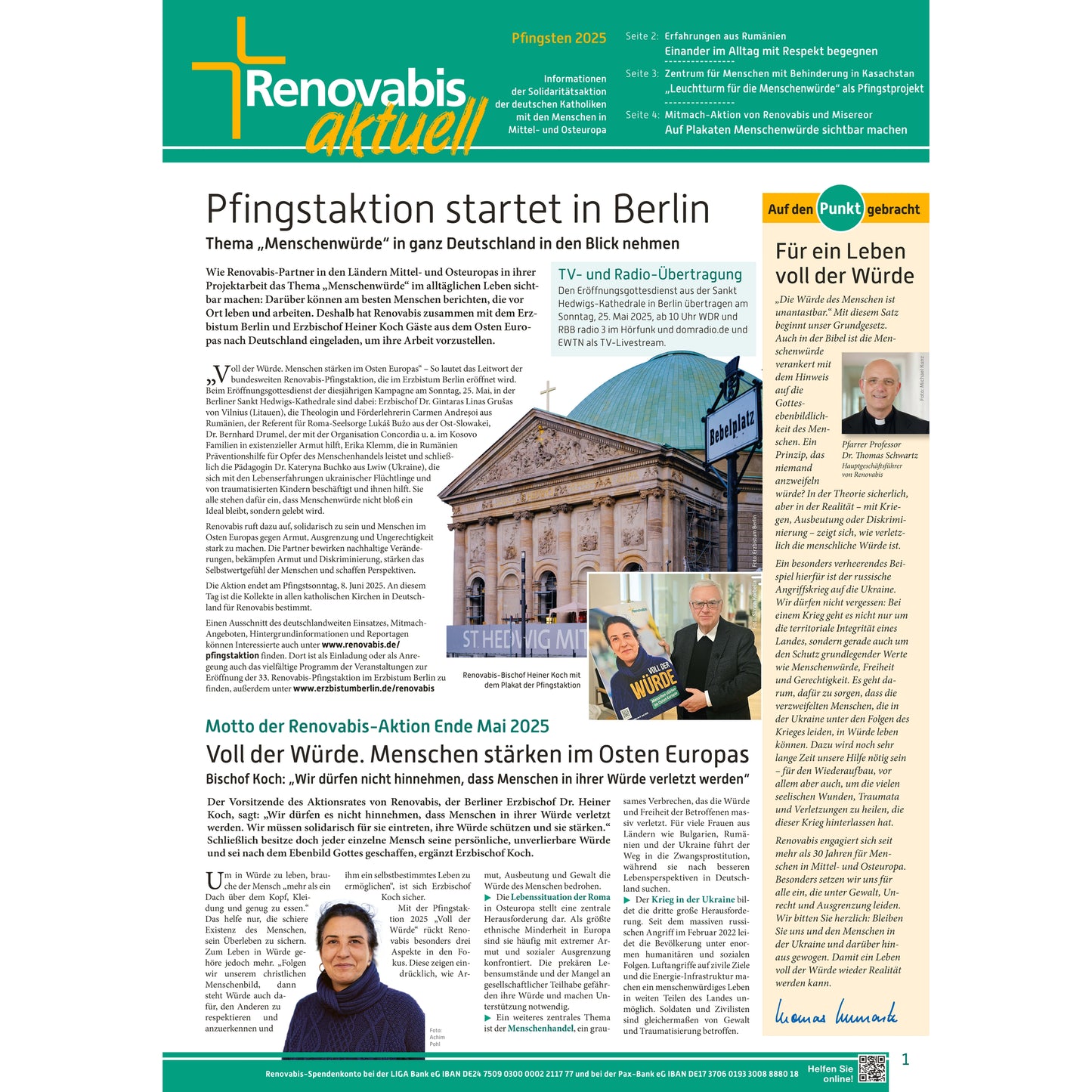 Renovabis-Aktuell zur Pfingstaktion 2025