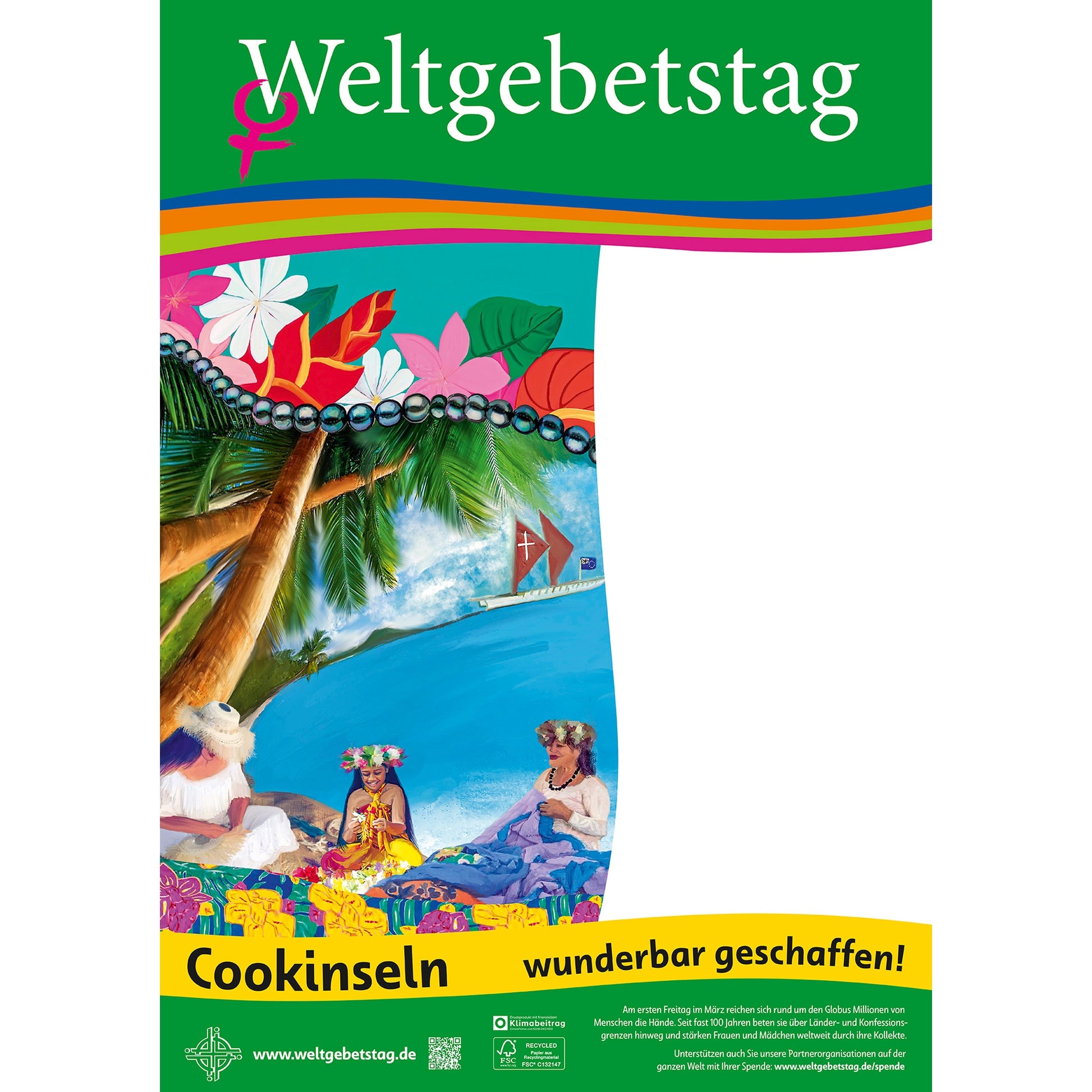 Werbeplakat DIN A2 ohne Umtext WGT 2025 Cookinseln