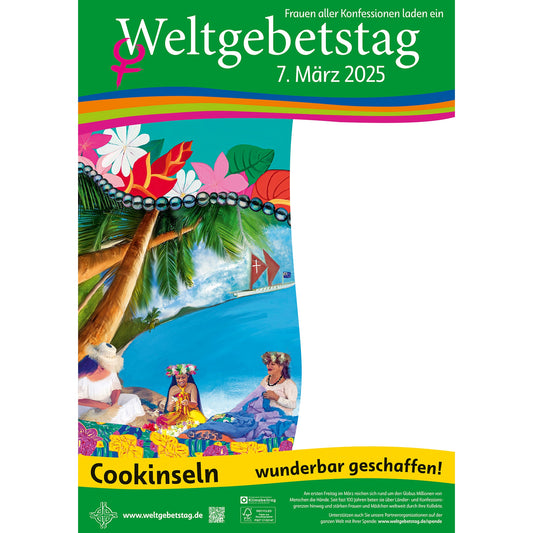 Plakat Weltgebetstag DIN A4 Cookinseln