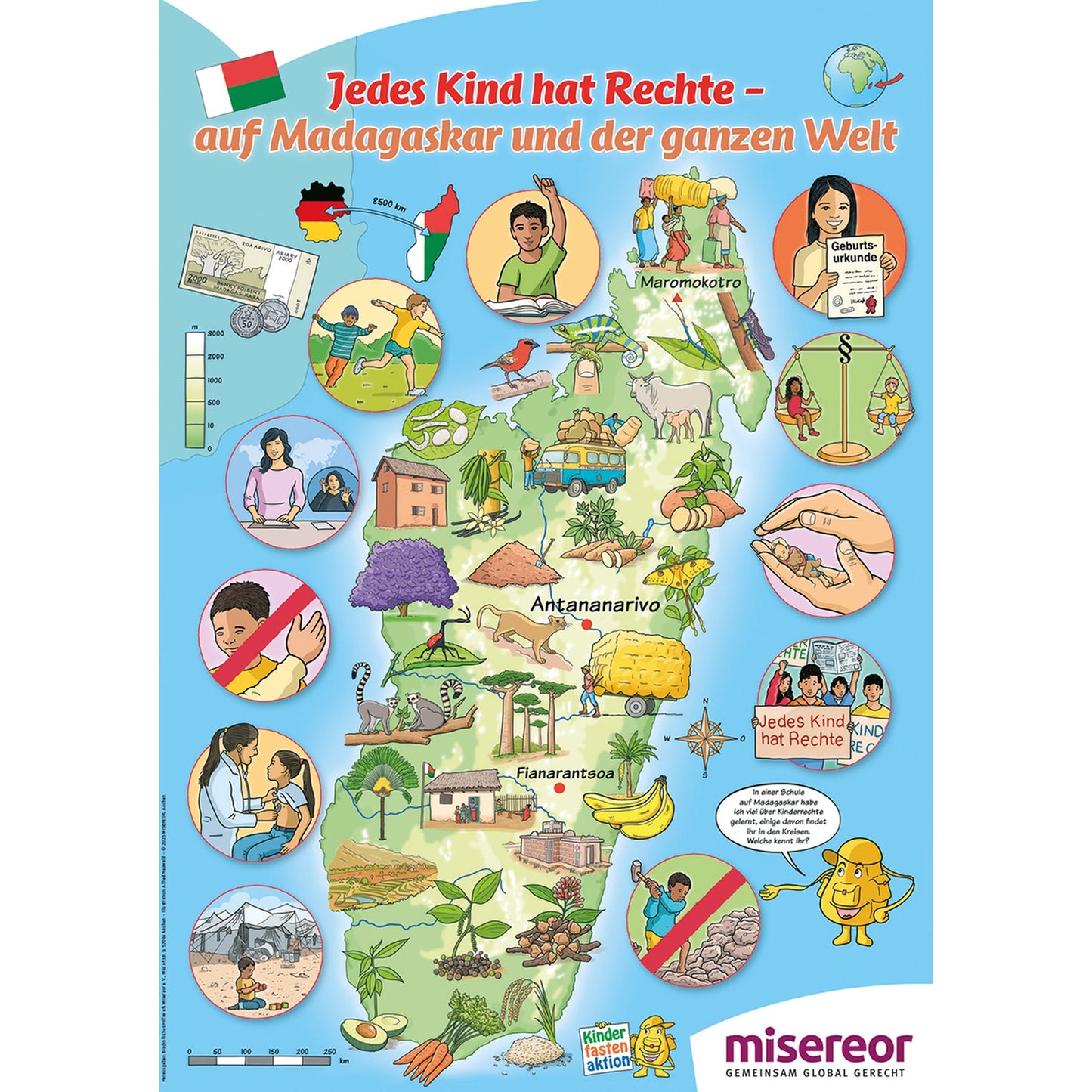 Wimmelplakat Madagaskar 2023 (Einzelex.)